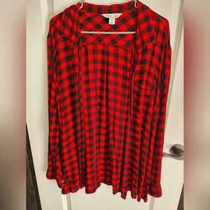 Plaid long sleeve shirt